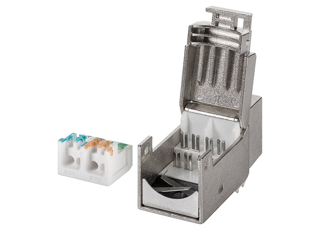 Good Connections® KeyStone RJ45 Jack, Cat. 6a, ungeschirmt, 500MHz