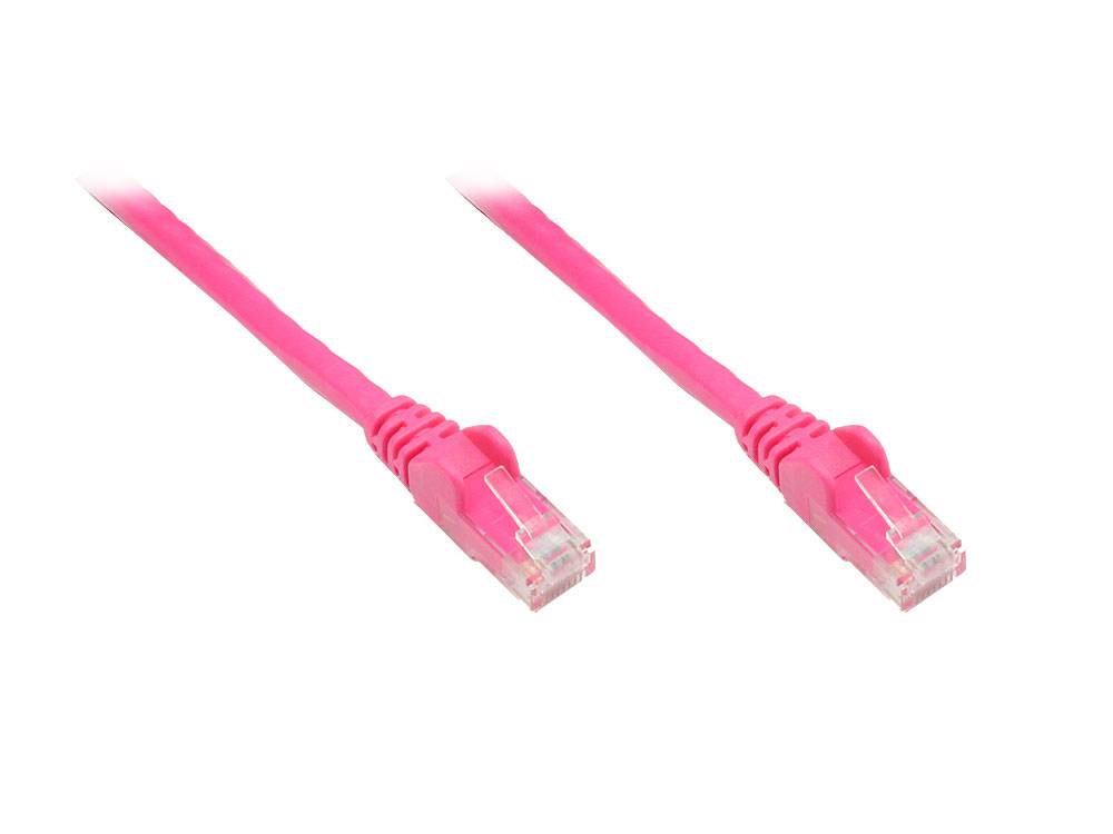 Good Connections® Patchkabel, Cat. 6, U/UTP, magenta, 0,25m