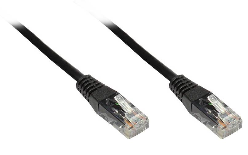 Good Connections Patchkabel - Cat. 6 - U/UTP - schwarz - 0,25m