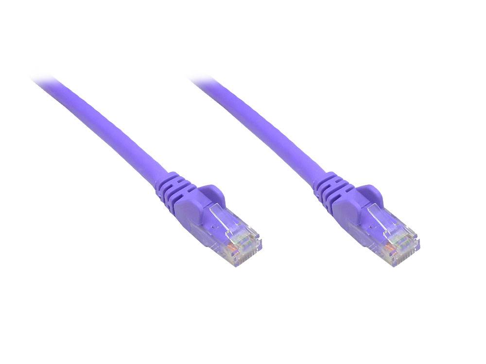 Good Connections® Patchkabel, Cat. 6, U/UTP, violett, 0,25m
