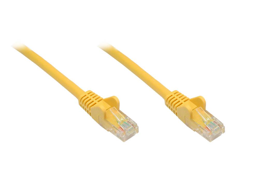 Good Connections® Patchkabel, Cat. 6, U/UTP, gelb, 0,25m