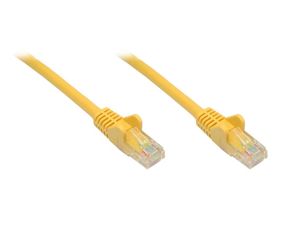Good Connections® Patchkabel, Cat. 6, U/UTP, gelb, 0,5m