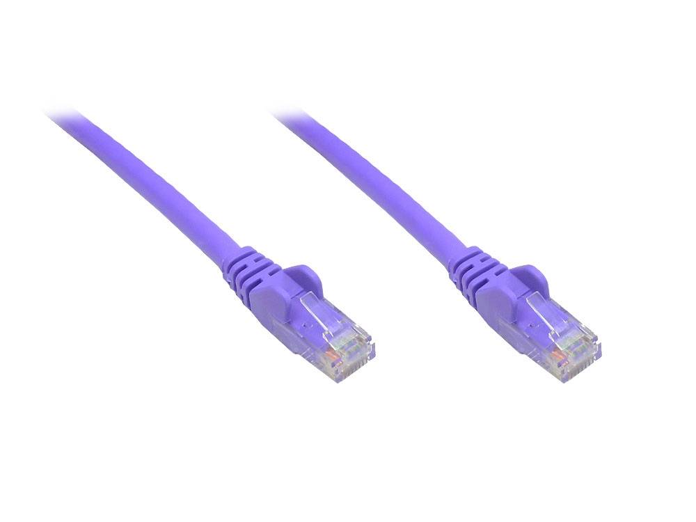 Good Connections® Patchkabel, Cat. 6, U/UTP, violett, 5m