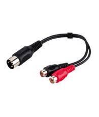 Good Connections® Audio Adapter 5-pol DIN Stecker / 2 Cinch Buchse, 0,20m