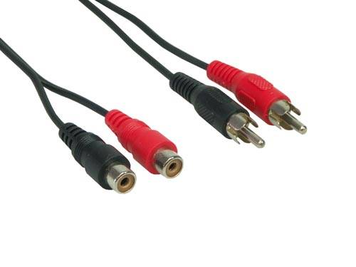 Good Connections® Cinchverlängerung 2 x Cinch St / 2 x Cinch Bu, Länge: 1,5m