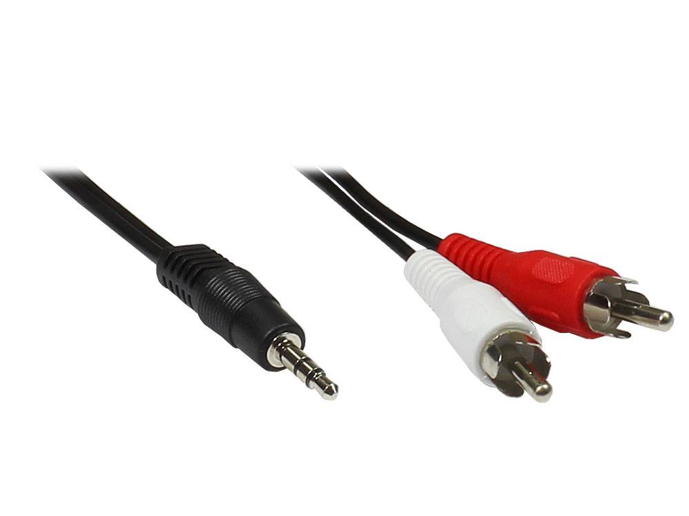 Audiokabel 3,5mm Klinke -> 2x Cinch St/St 5.00m