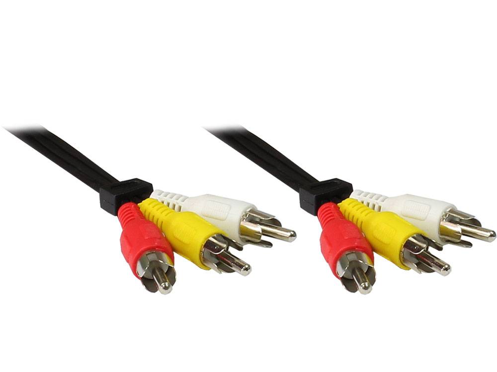 Good Connections® Video-Audio-Verb. 3 x Cinch St. / 3 x Cinch St. Länge: 5m