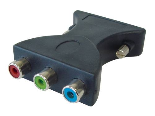 Good Connections® Adapter DVI Stecker (24+5) an 3x Cinch Buchse (RGB)