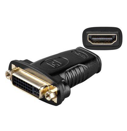 Good Connections® HDMI/DVI-D Adapter, 19-pol. HDMI-Buchse > DVI (24+5) Buchse