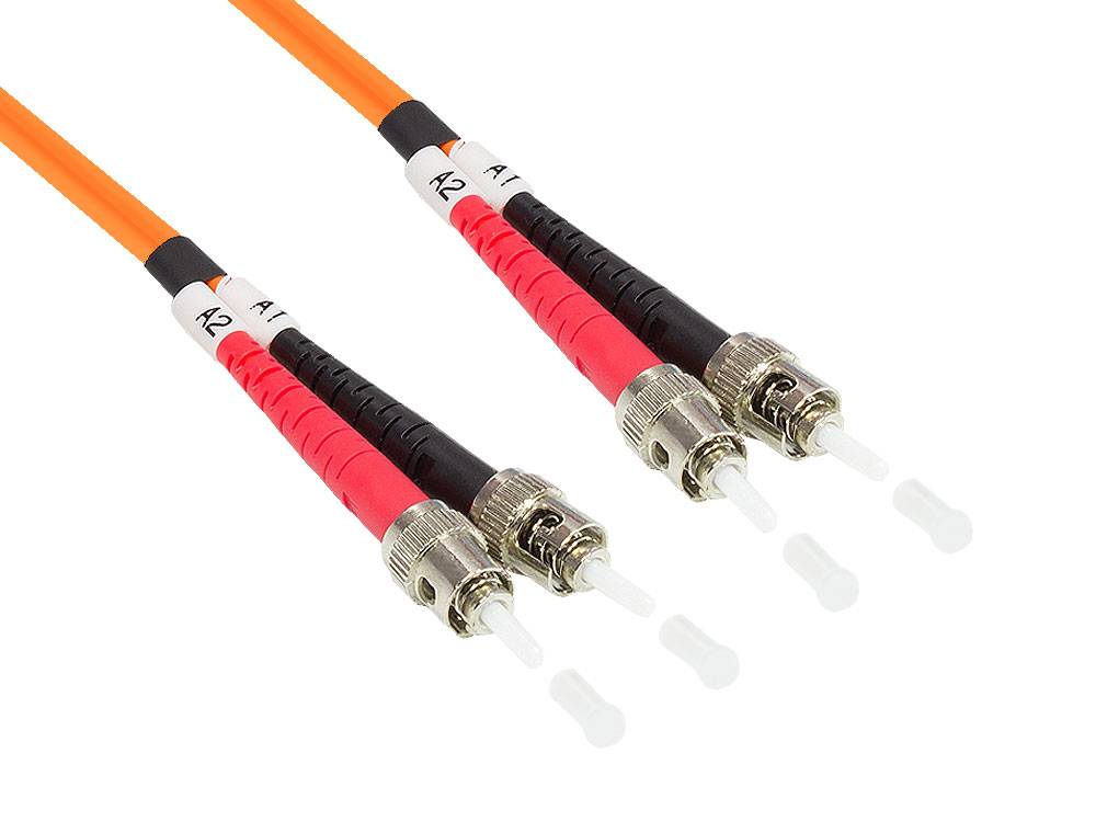 Patchkabel LWL Duplex OM2 (Multimode, 50/125) ST/ST, 2m, Good Connections®