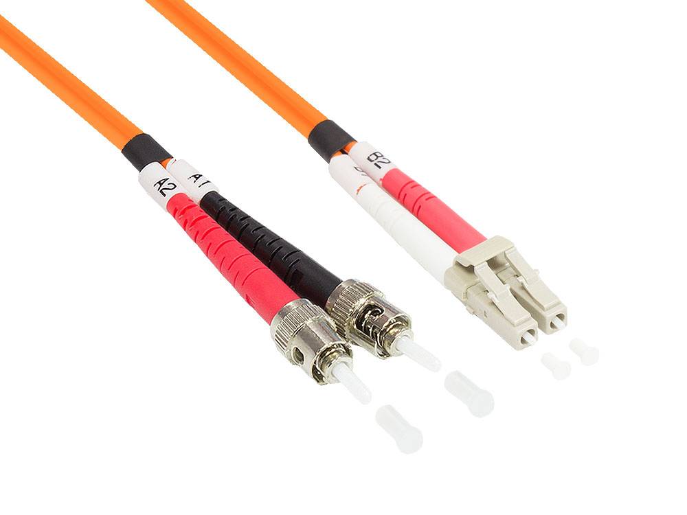 Patchkabel LWL Duplex OM2 (Multimode, 50/125) LC/ST, 10m, Good Connections®