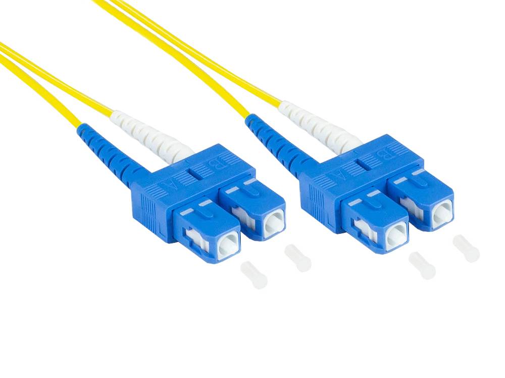 Good Connections® Patchkabel LWL Duplex OS2 (Singlemode, 9/125) SC/SC, LSZH, austauschbare Polarität, 7,5m, Good Conne