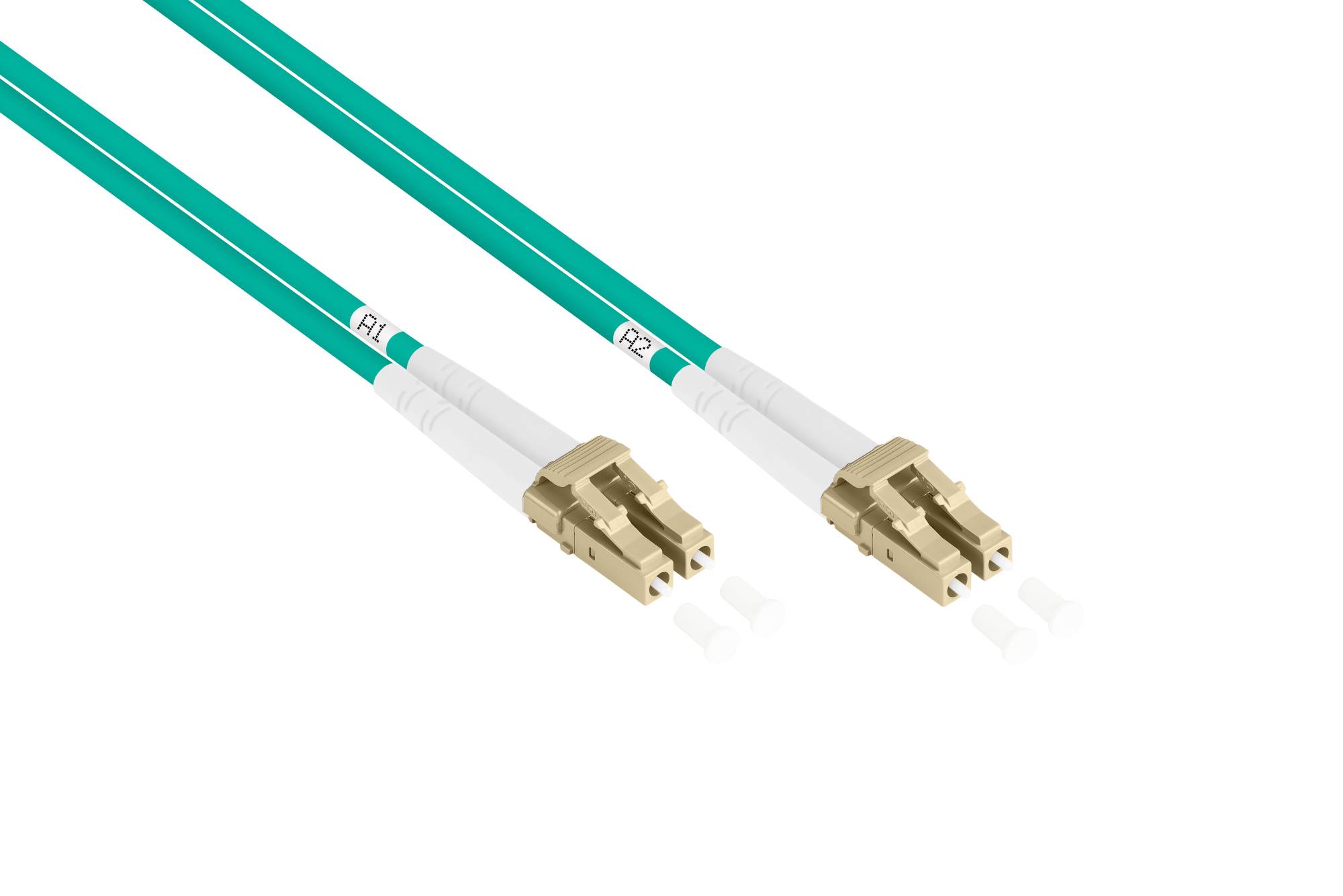 Kabelmeister® Patchkabel LWL Duplex OM3 PANZERKABEL (Multimode, 50/125) LC/LC, LSZH, Stahlarmierung, trittfest, 100m