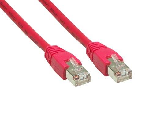 Kabelmeister® Patchkabel, Cat. 6, S/FTP, PiMF, PVC, 250MHz, rot, 7,5m