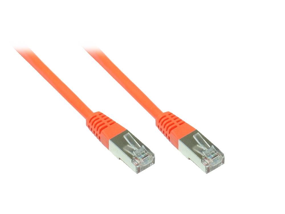 Kabelmeister® Patchkabel, Cat. 6, S/FTP, PiMF, PVC, 250MHz, orange, 15m
