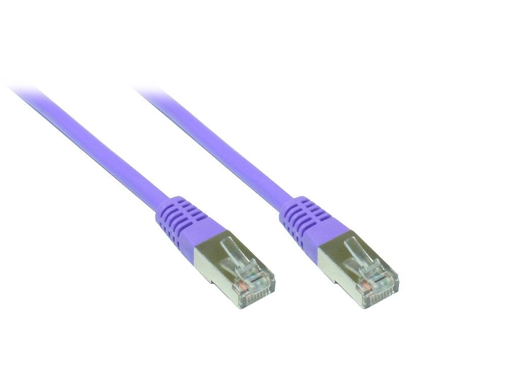 Kabelmeister® Patchkabel, Cat. 6, S/FTP, PiMF, PVC, 250MHz, violett, 15m