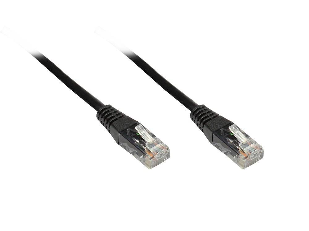 Kabelmeister® Patchkabel, Cat. 6, U/UTP, schwarz, 1,5m