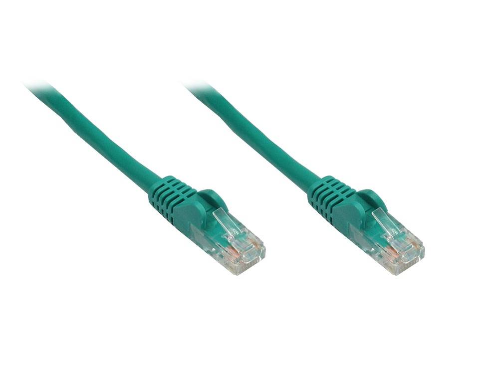 Kabelmeister® Patchkabel, Cat. 6, U/UTP, grün, 15m