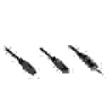 Kabelmeister® Klinkenverlängerung 3,5mm, Stecker an Buchse (3polig), schwarz, 20m