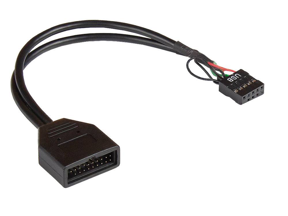 Kabelmeister® Adapter USB 3.0 auf USB 2.0, für intern, 0,15m