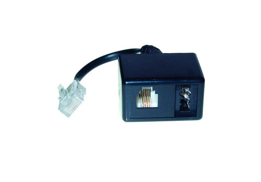 Good Connections® TAE Adapter, RJ45 Stecker an TAE-N und RJ11 Buchse, schwarz