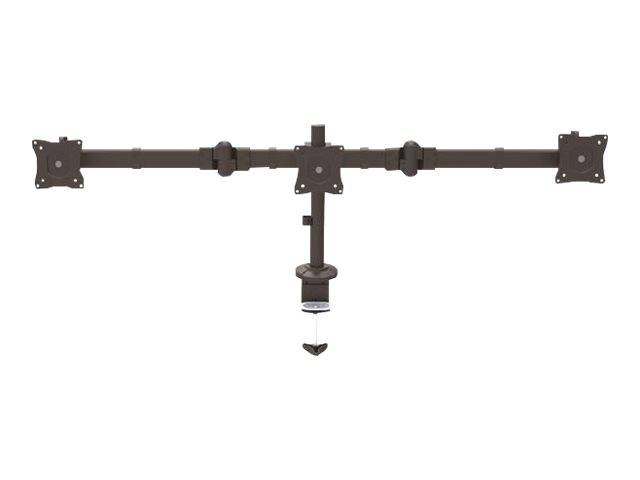 StarTech.com Dreifach Monitorarm für Surround Setup - Unterstützt 3 monitore bis zu 24"" - Werkzeuglose Höhenverstellung