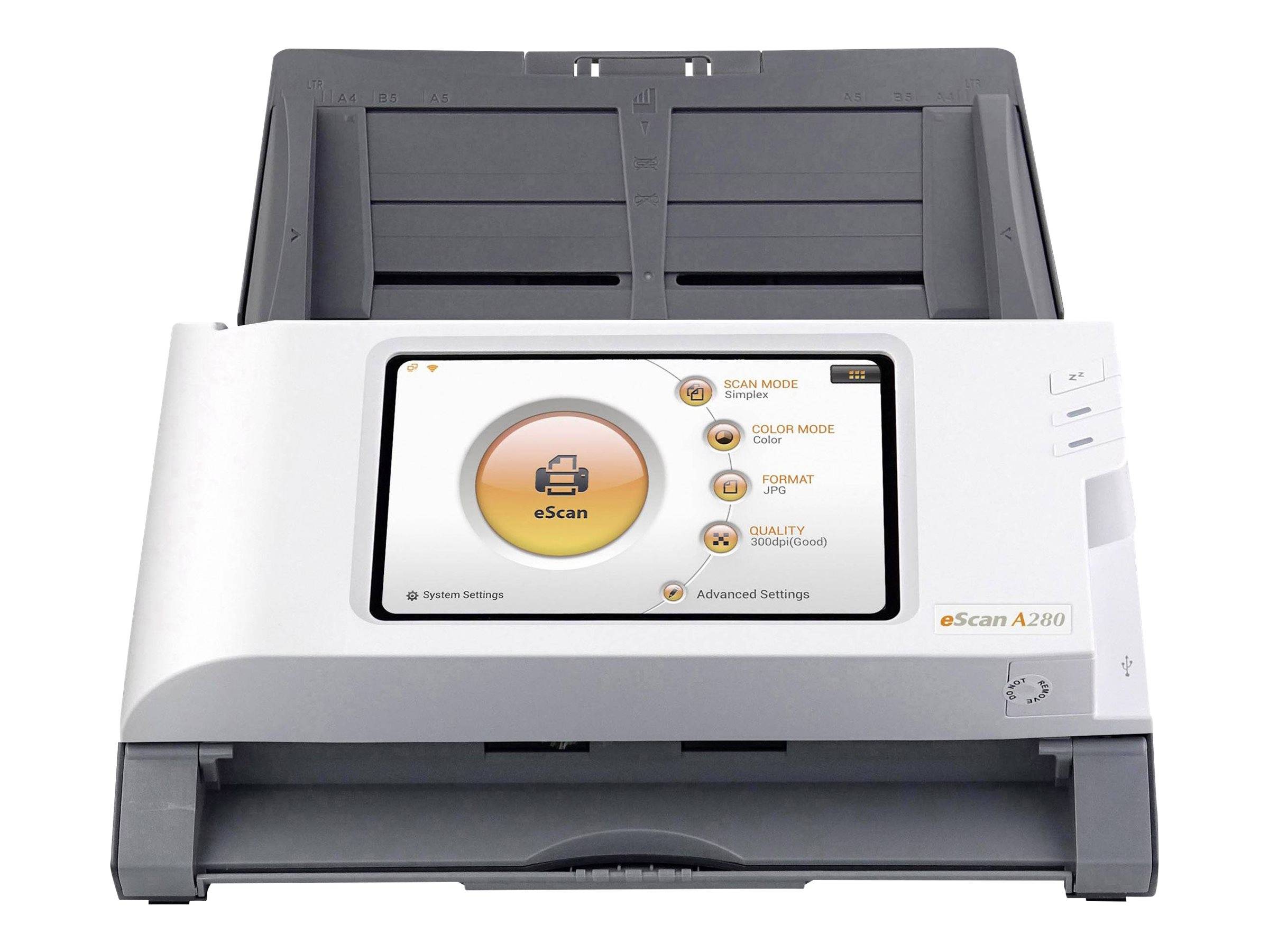 Plustek eScan A280 - Essential - Dokumentenscanner - CCD - Duplex - Legal - 600 dpi x 600 dpi - bis zu 20 Seiten/Min. (einfarbig)