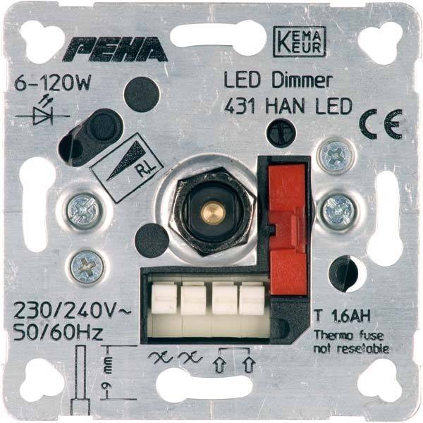Peha Drehdimmer Unterputz D 431 HAN LED o.A.