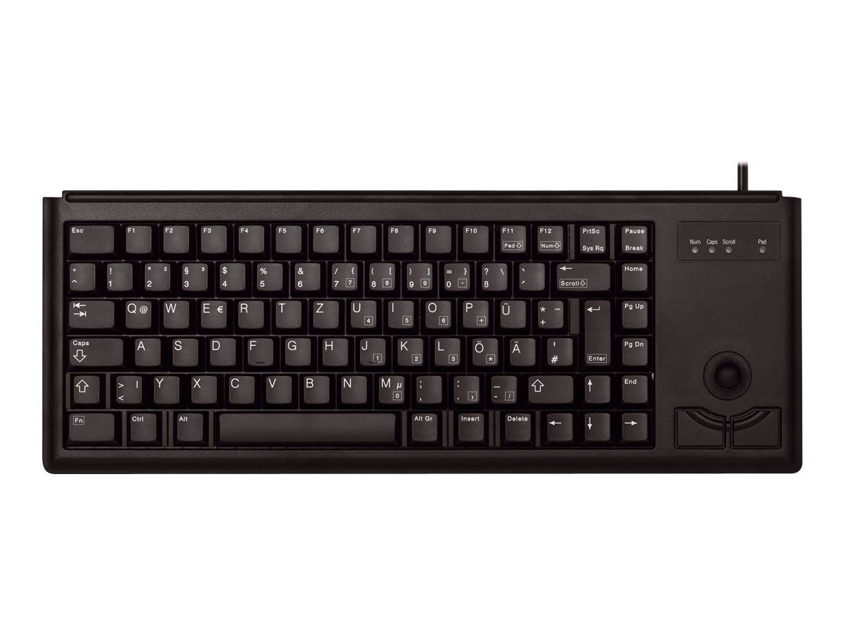 Cherry G84-4400 Compact Keyboard - Tastatur - USB - GB - Schwarz