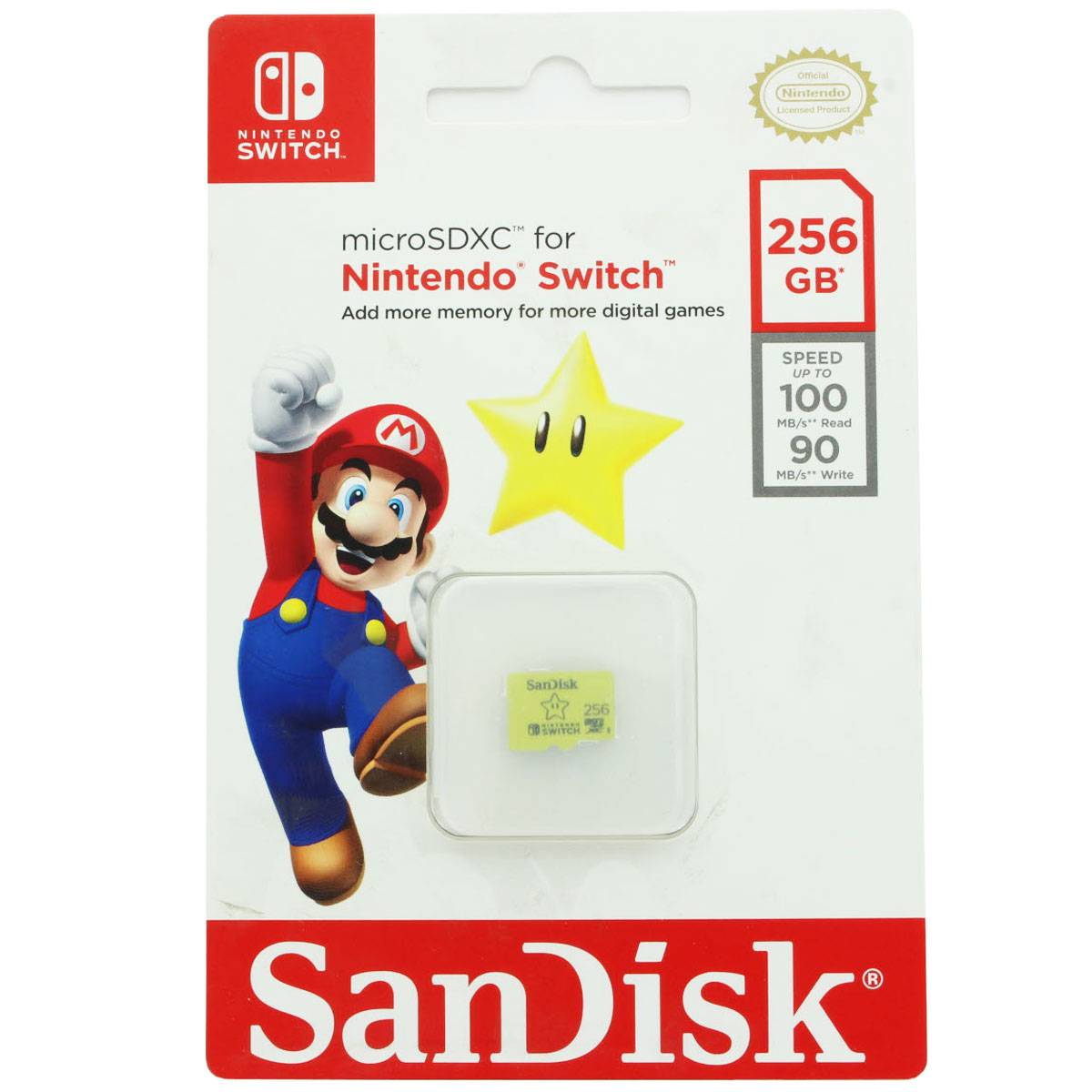 SanDisk MicroSDXC Speicherkarte für Nintendo Switch mit 64, 128 oder 256GB