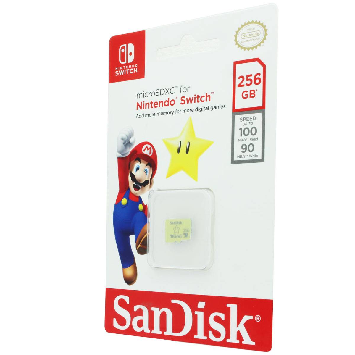SanDisk MicroSDXC Speicherkarte für Nintendo Switch mit 64, 128 oder 256GB