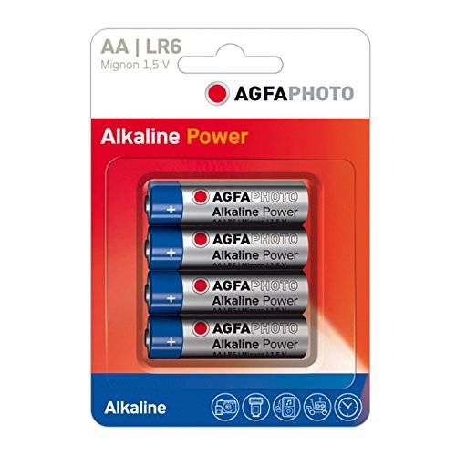 AgfaPhoto Mignon AA LR6, 4er Pack Mignon Batterien Alkaline
