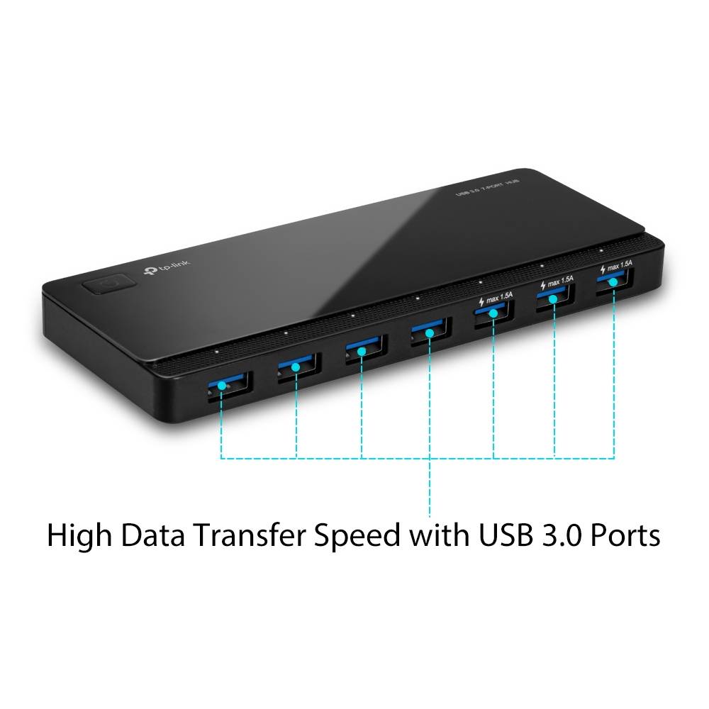 TP-Link UH700 - Hub - 7 x SuperSpeed USB 3.0