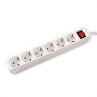 VALUE - Steckdosenleiste - Wechselstrom 250 V - 3600 Watt - Eingabe, Eingang CEE 7/4 - Ausgangsanschlüsse: 6 (6 x CEE 7/