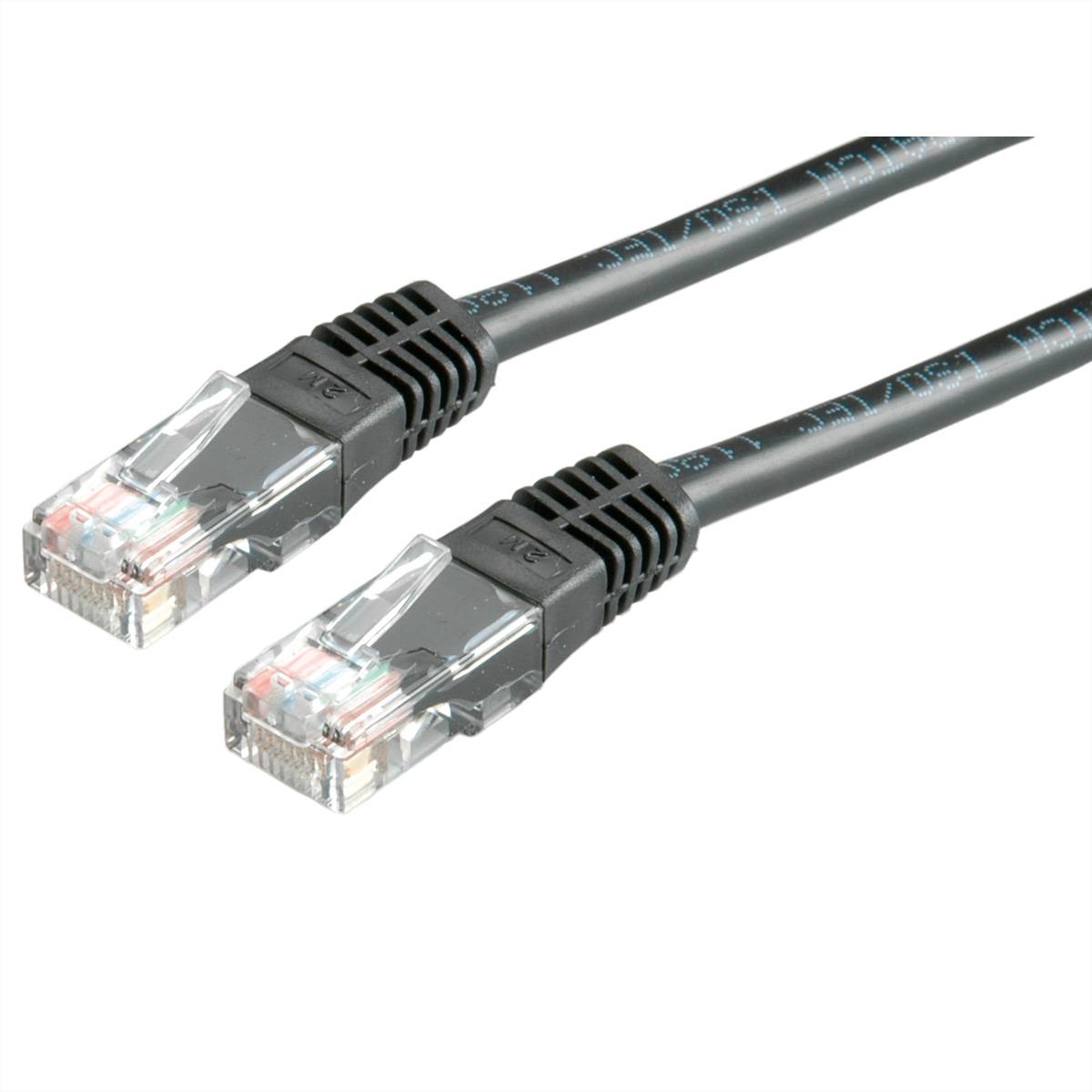 STANDARD UTP-Patchkabel, Cat.6 (Klasse E), schwarz, 1 m