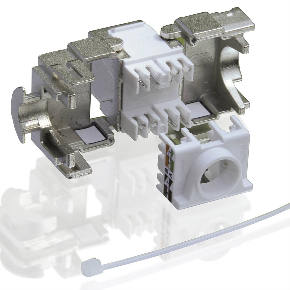 VALUE Cat.6A (Class EA) Keystone, RJ-45, geschirmt, werkzeuglos