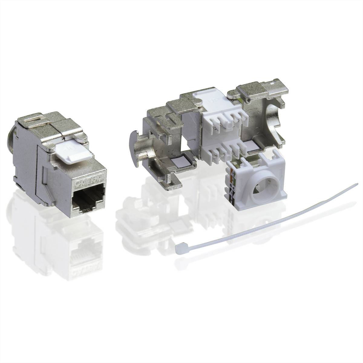 VALUE Cat.6A (Class EA) Keystone, RJ-45, geschirmt, werkzeuglos