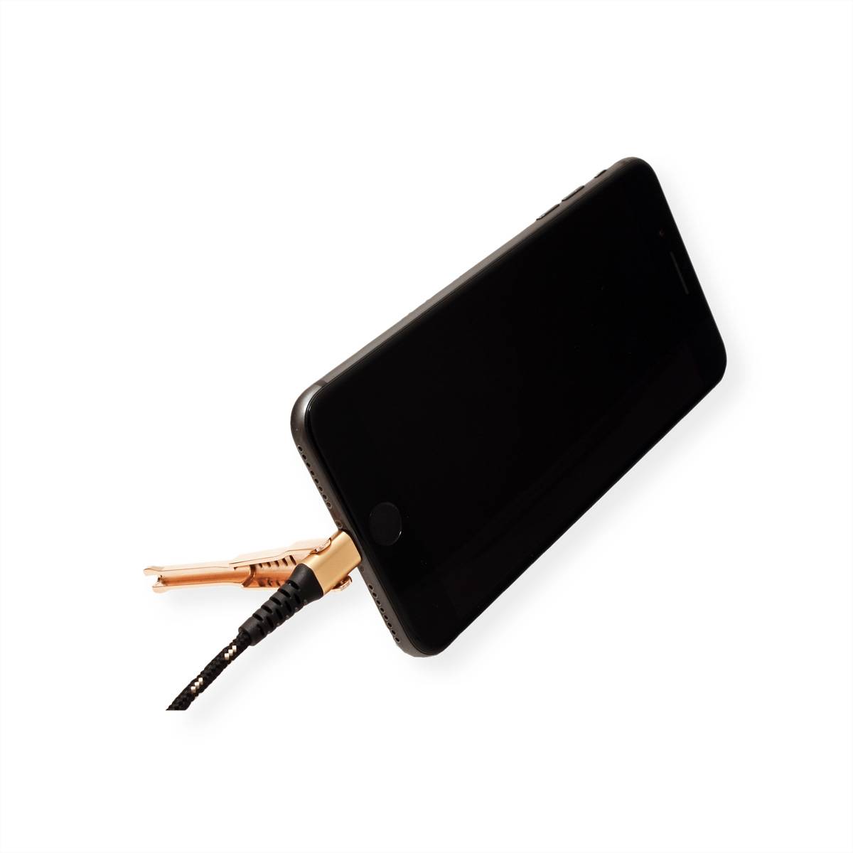 ROLINE GOLD USB 2.0 Sync- & Ladekabel USB-A/8pin, Stütze, 1 m