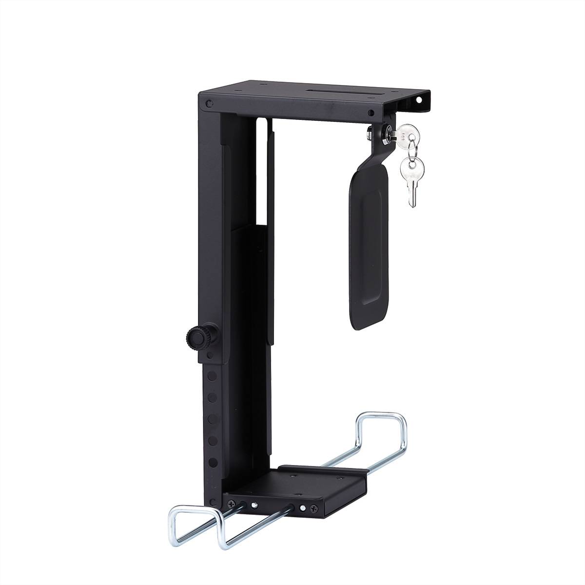 ROLINE Slim/Mini-PC-Halterung, abschliessbar, schwarz, bis 10 kg