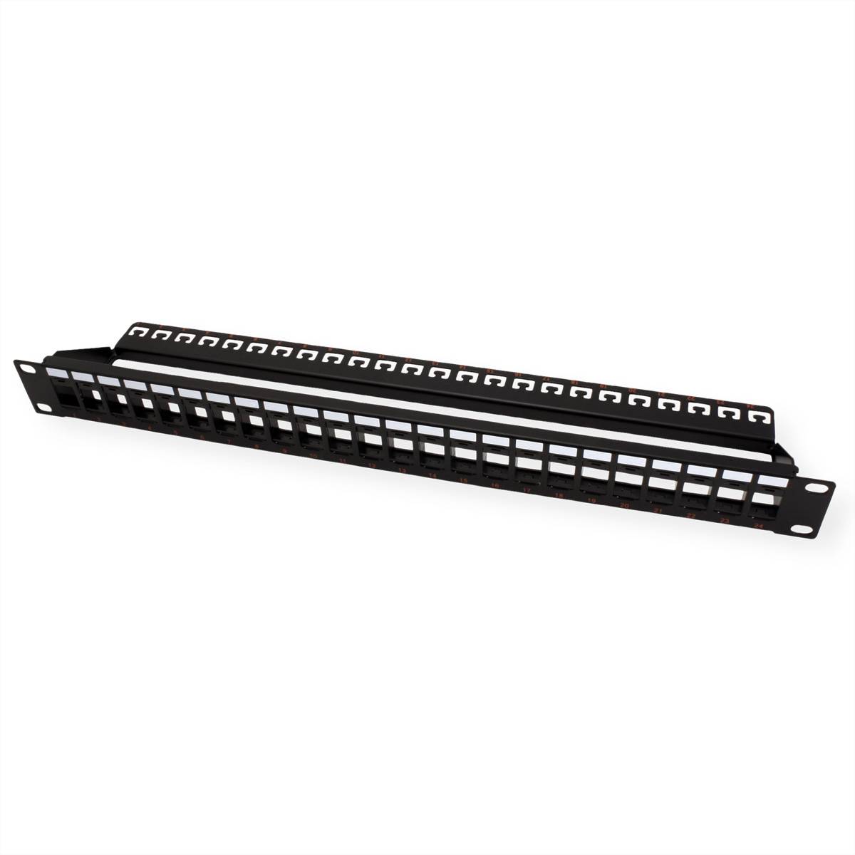 Roline - Patch-Panel-Gehäuse - CAT 6e - UTP - Schwarz - 48.3 cm (19"")