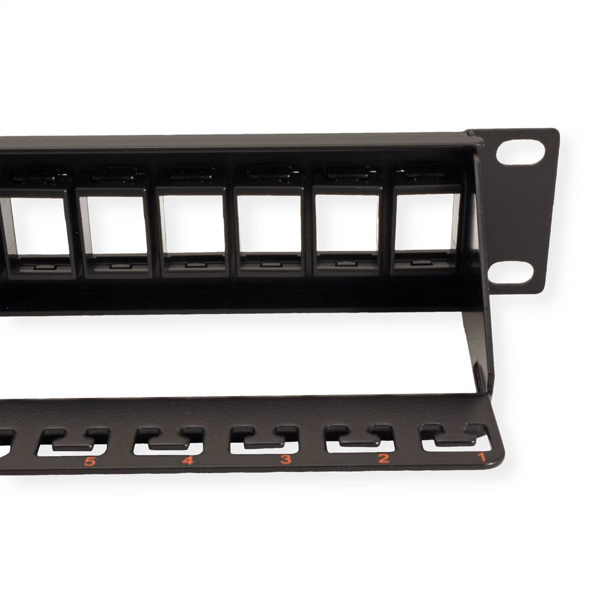 ROLINE 19-Zoll-Keystone-Modulträger, 24P., ungeschirmt, schwarz