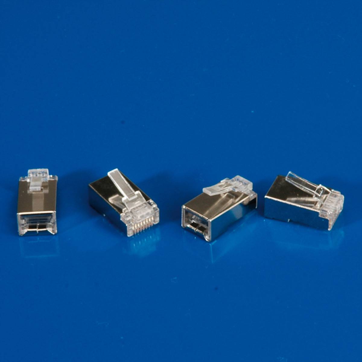 ROLINE RJ-45 Modular Plug geschirmt, Cat.6 (Class E), 10 Stck