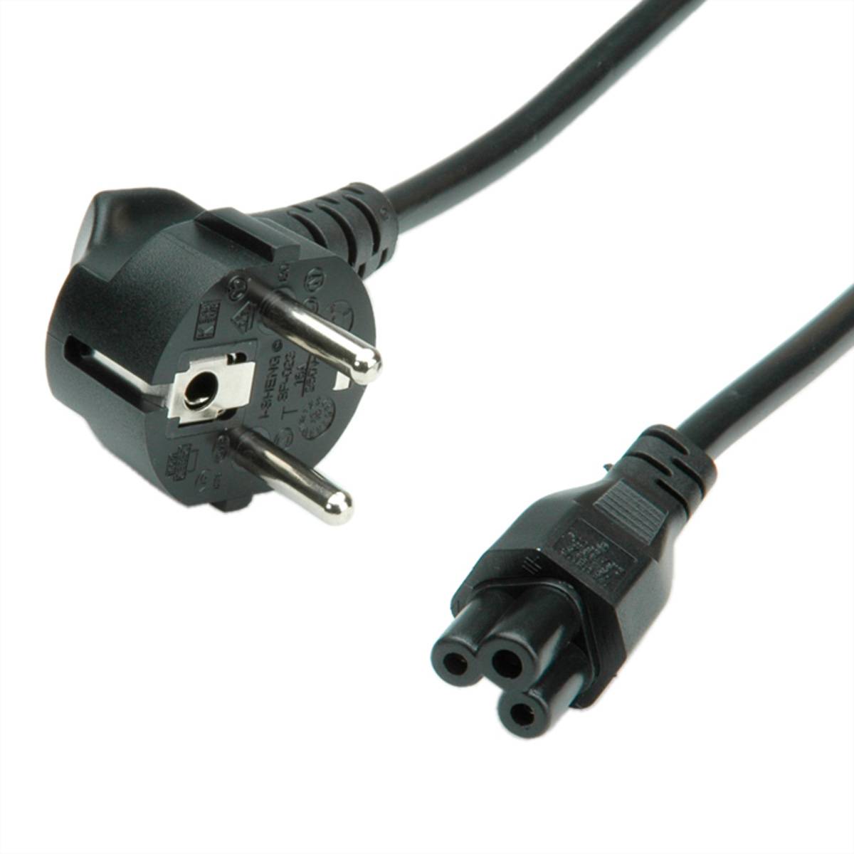 Bachmann 304.1054, 1 m, Netzstecker Typ E+F, IEC C5, H05VV-F, 250 V, 2.5 A