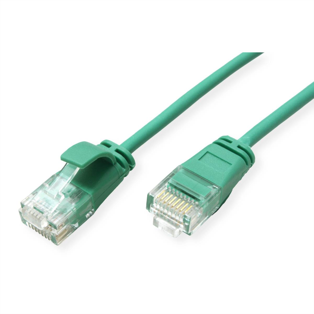 Roline 21.15.3930 RJ45 Patchkabel CAT 6a U/UTP 0.15m Grün 1St.