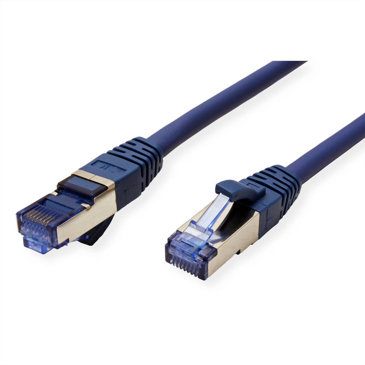 VALUE Patchkabel Cat.6A (Class EA) S/FTP (PiMF), LSOH, blau, 0,15 m