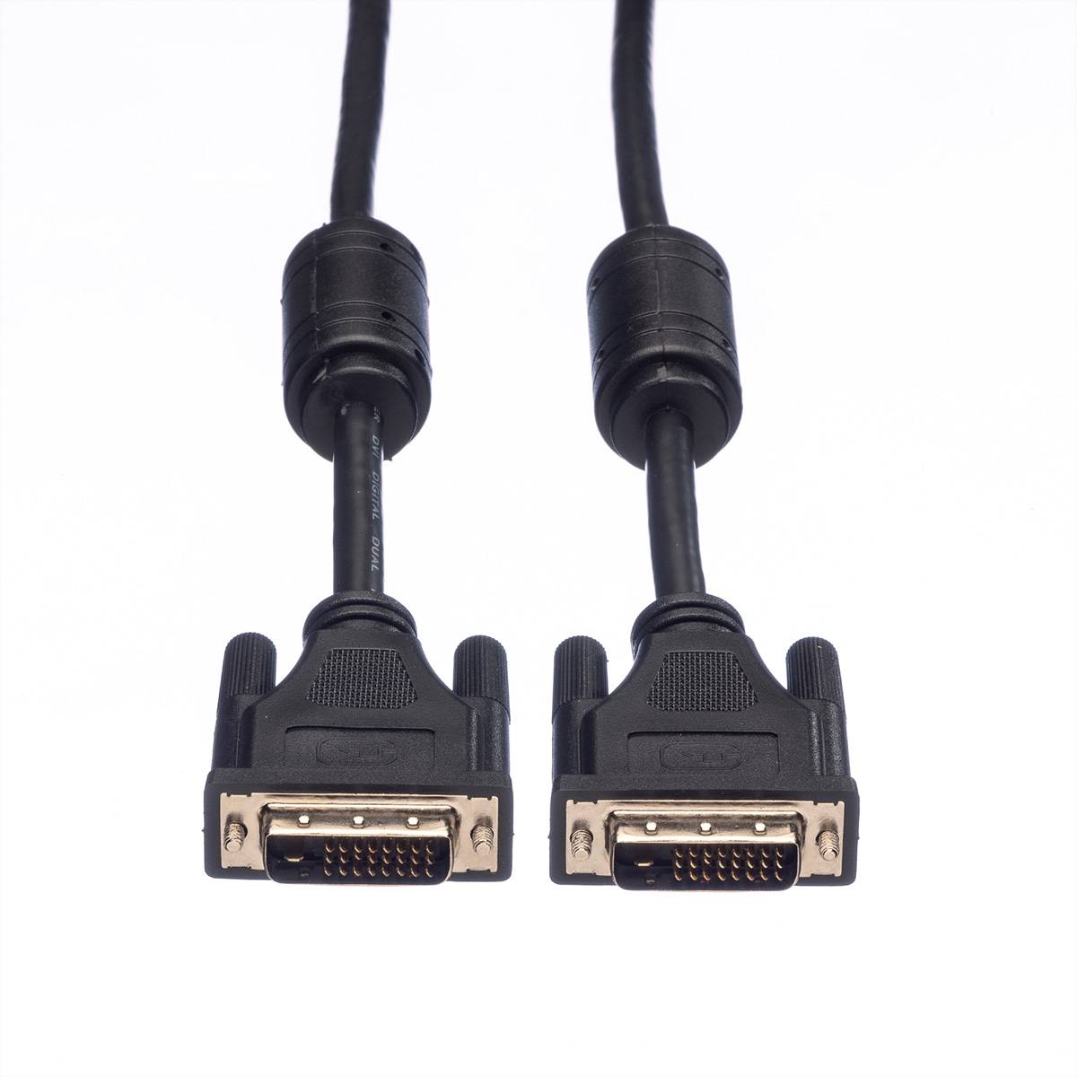ROLINE Monitorkabel DVI, ST-ST, (24+1) dual link, 10 m