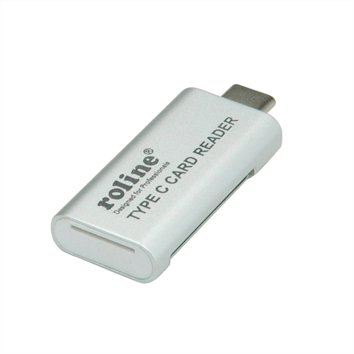 ROLINE Mobiler USB 3.2 Gen 1 CardReader Typ C + SD/MicroSD