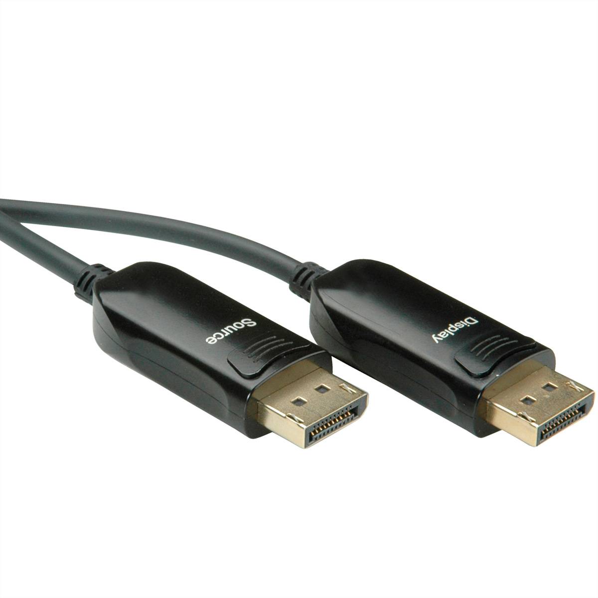 ROLINE DisplayPort v1.4 Kabel (AOC), ST/ST, 20 m