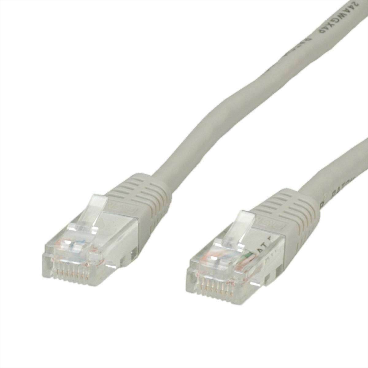 STANDARD UTP-Patchkabel konf. Cat.6 (Class E), beige, 1 m