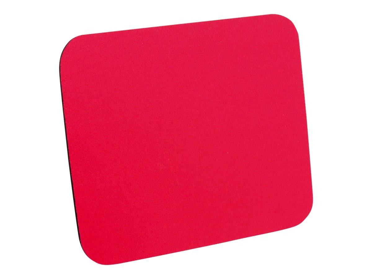 Rotes Schild mit abgerundeten Ecken oder leeres Etikett auf weißem Hintergrund.